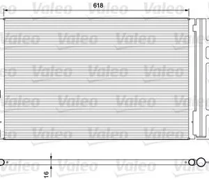 CONDENSER BMW X3-X4 (378X570X16)