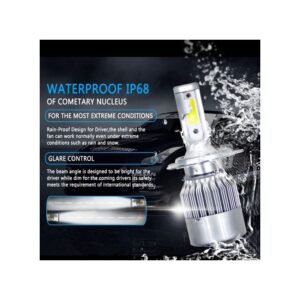 Turbo LED H4 Phare de voiture et moto puissant xénon 2 pièces...